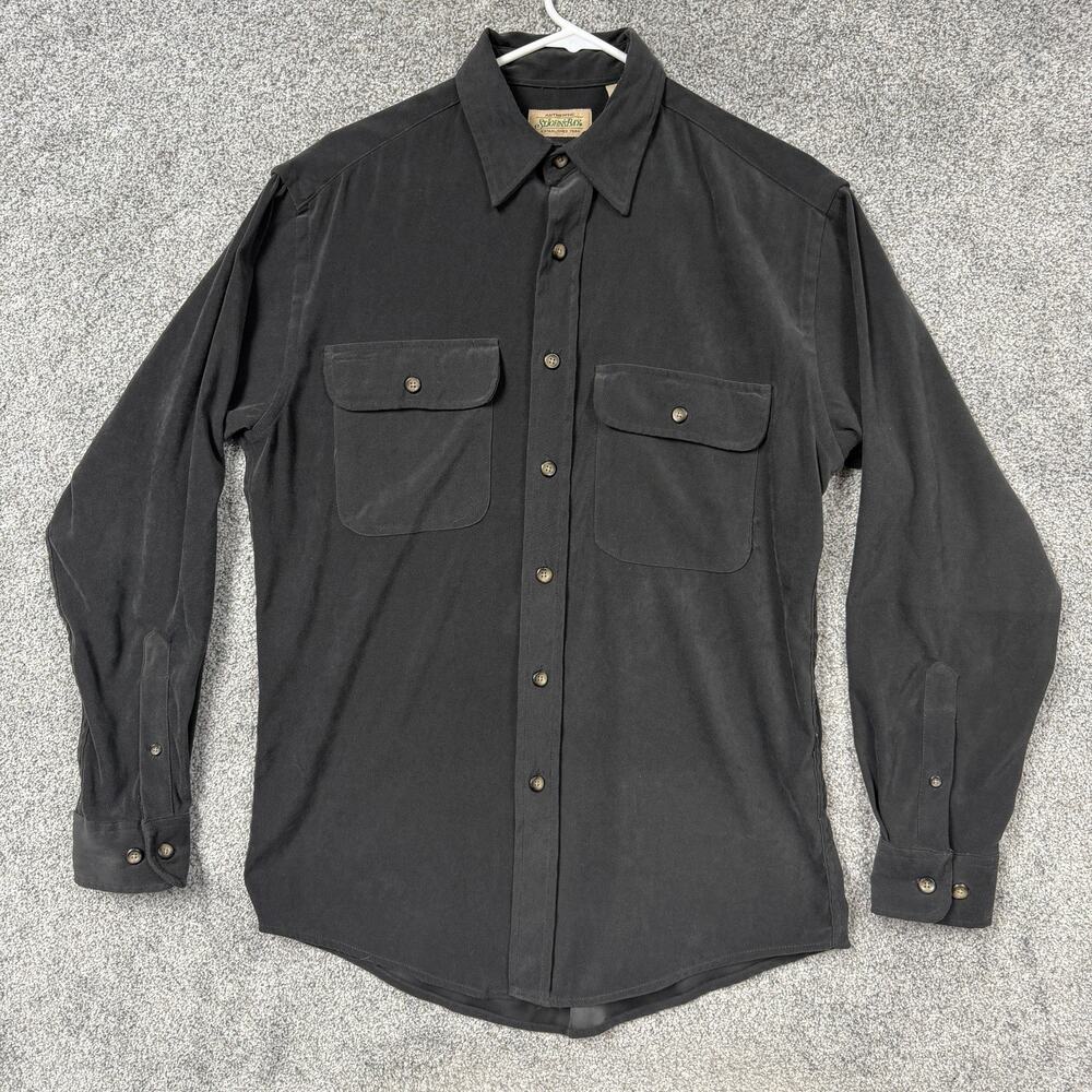 Vintage Y2K St. John's Bay Shirt Small Twill Button Up Workwear Casual Outdoor